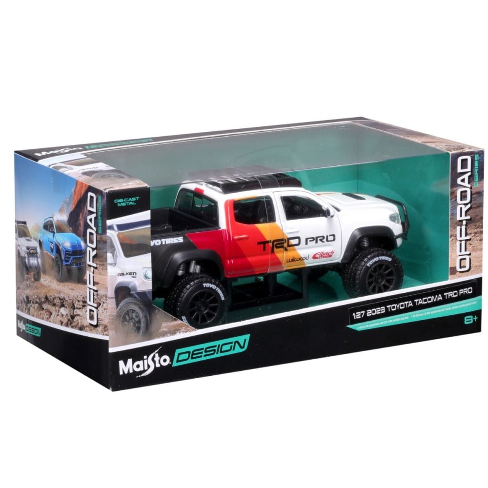 Masina din metal, Maisto, Off-Road Series, 2023 Toyota Tacoma TRD Pro, 1:27