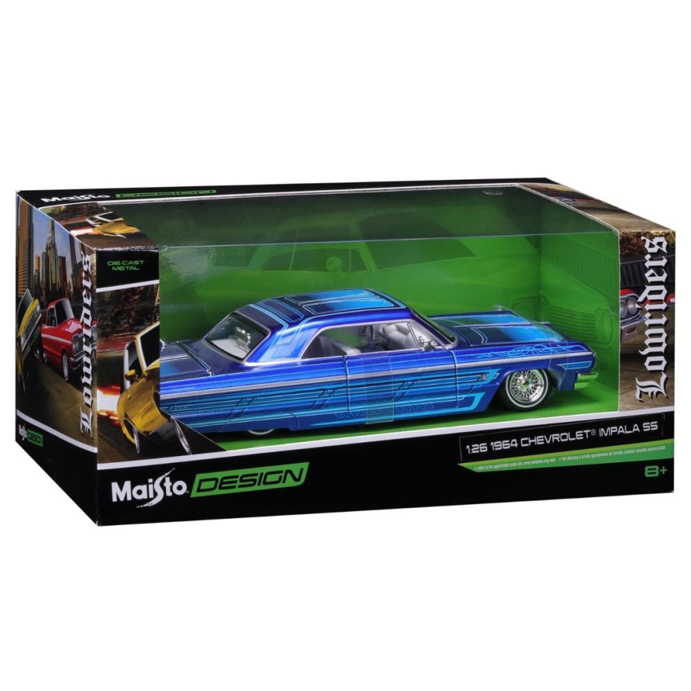 Masina din metal, Maisto, Lowrider, 1964 Chevrolet Impala SS, 1:26