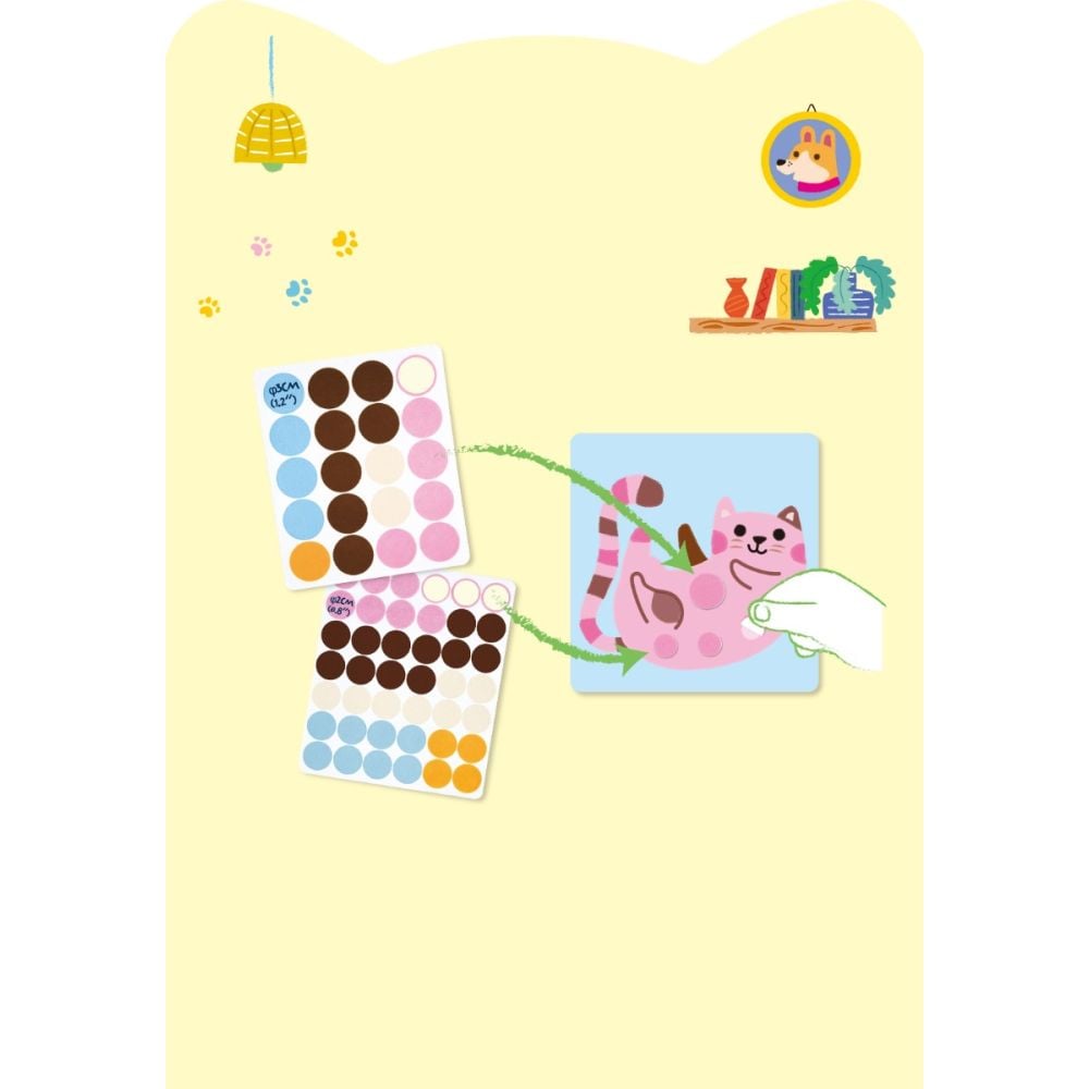 Set creativ dezlipeste, lipeste, joaca-te, Avenir, Dots4Fun, Animale de companie