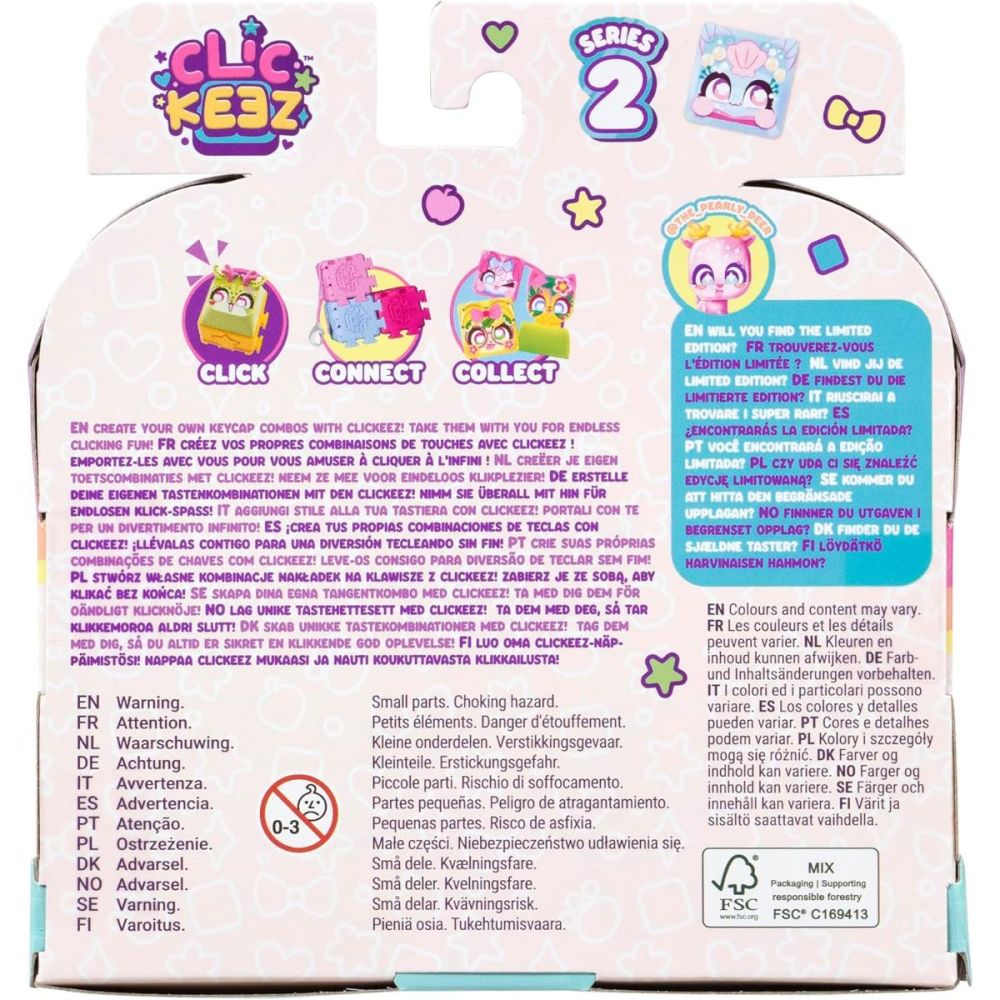 Set de joaca cu taste decorative, Clickeez, 5 piese