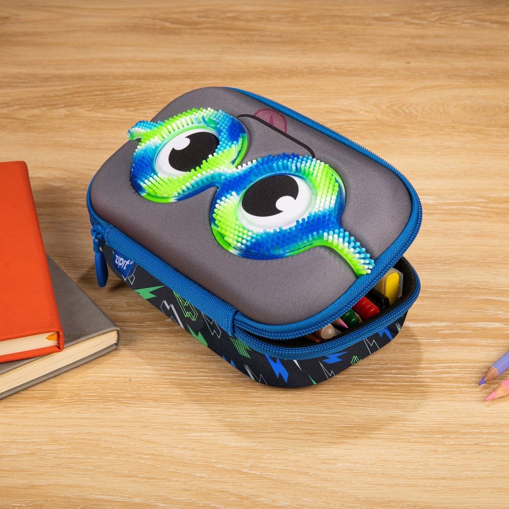 Penar cu fermoar, Zipit, Sensory Storage Box, Green Eyes