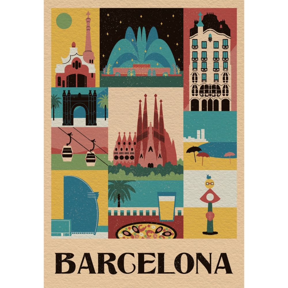 Puzzle Clementoni, Style in the City Barcelona, 1000 piese