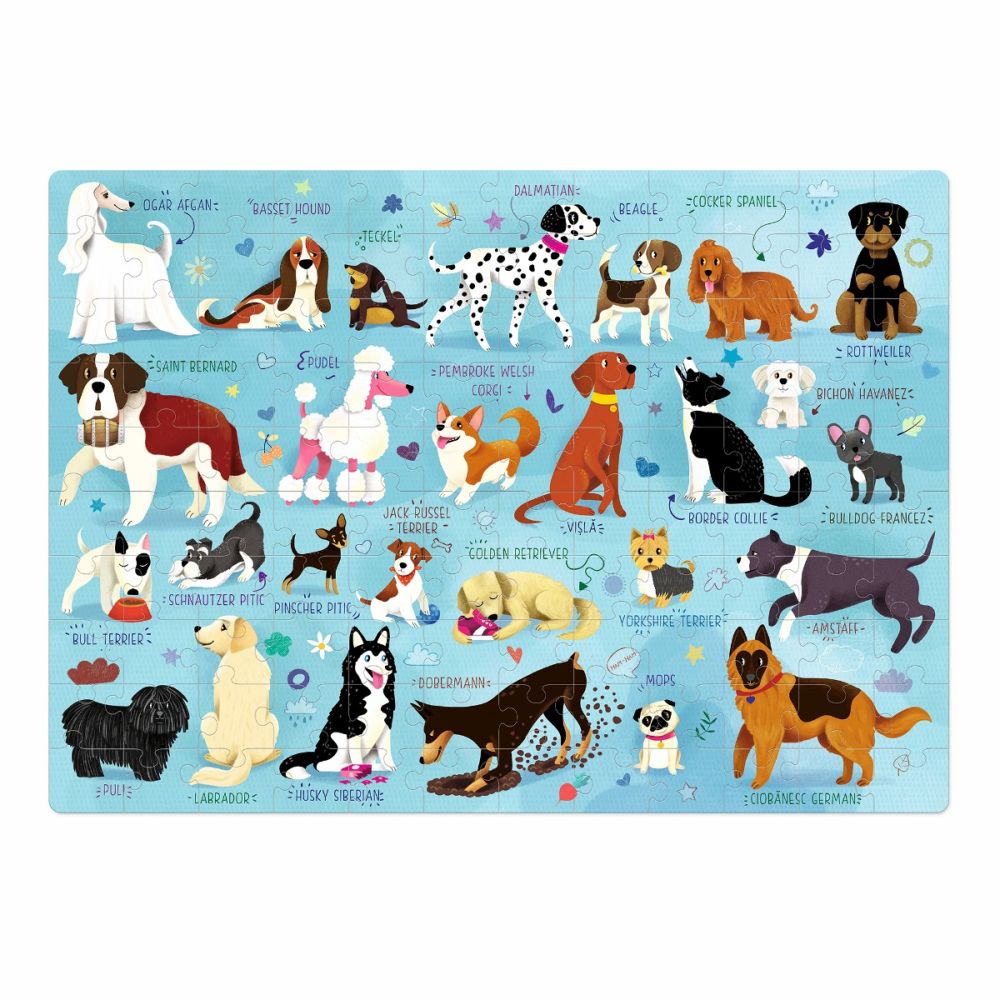 Puzzle Mimorello, Lumea Cainilor, 120 piese
