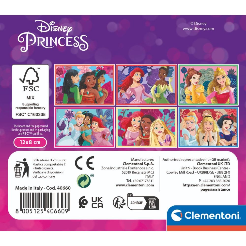 Puzzle Clementoni, Disney Princess, 6 cuburi