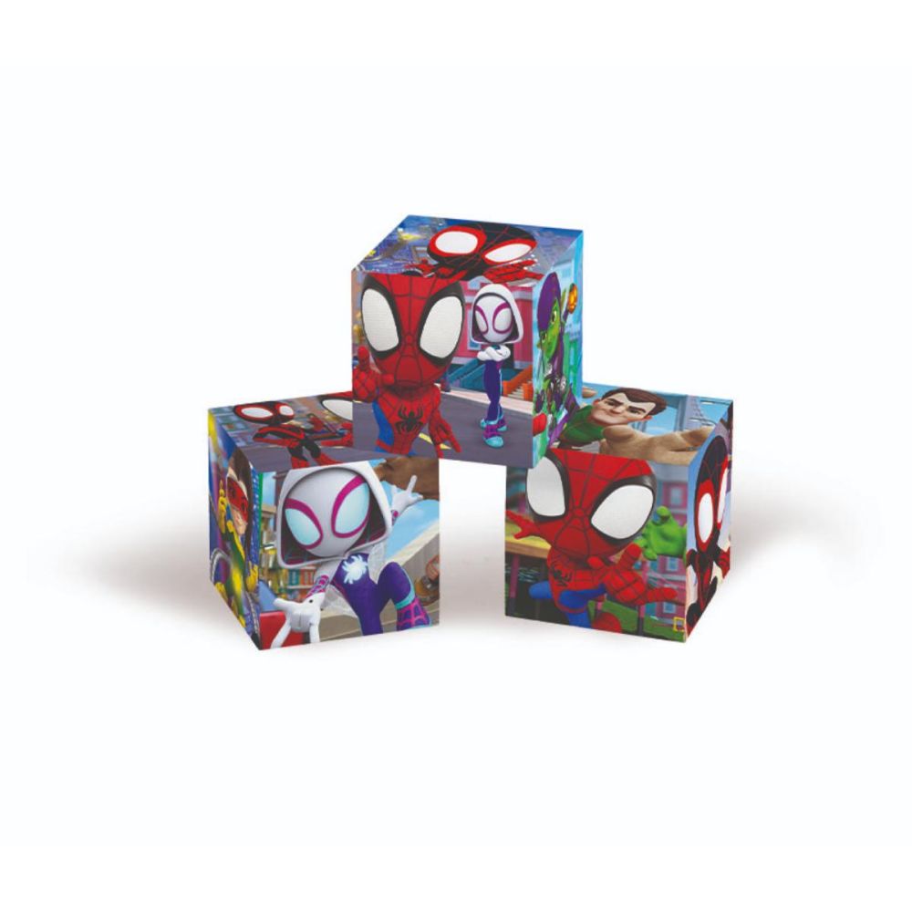 Puzzle Clementoni, Spidey si Prietenii sai Fantastici, 6 cuburi