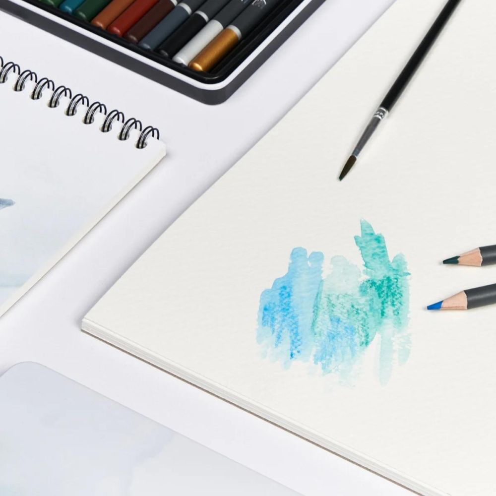 Bloc desen A4 Watercolour, Herlitz, Oxford Colectia Artistic, 20 file