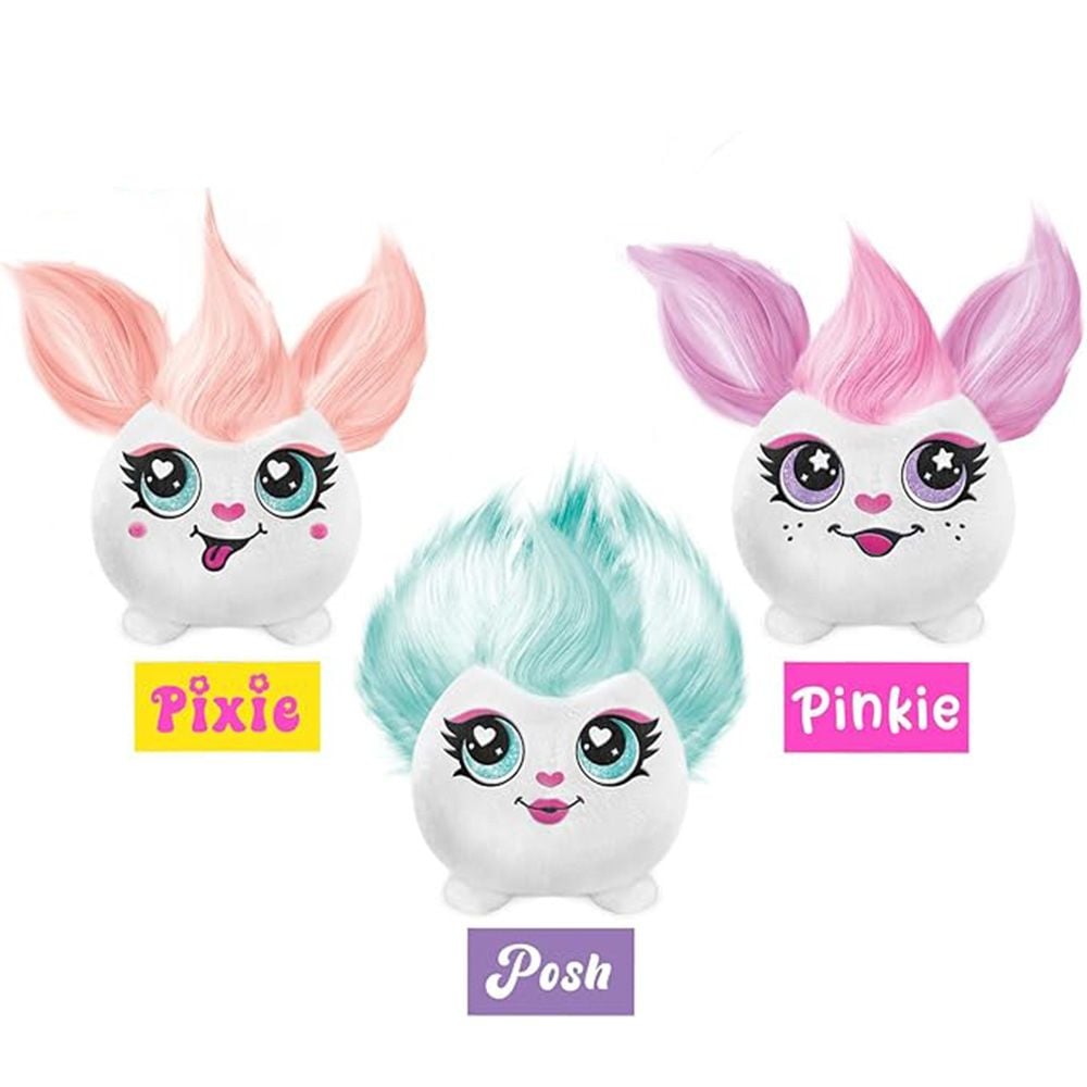 Jucarie de plus de colorat, Airbrush Plush, Mini Hair-iffic