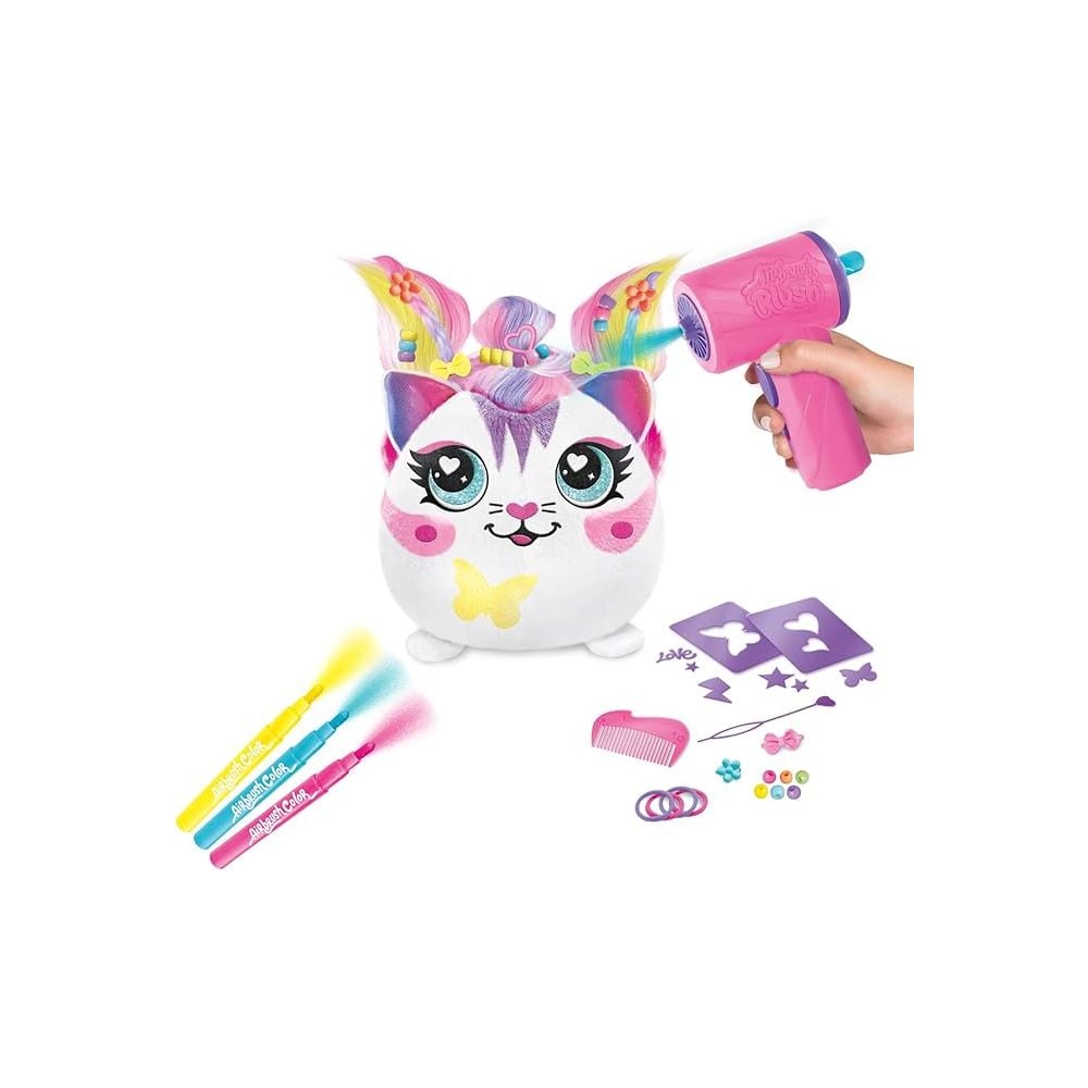Jucarie de plus de colorat, Airbrush Plush, Hair-iffic Squishy