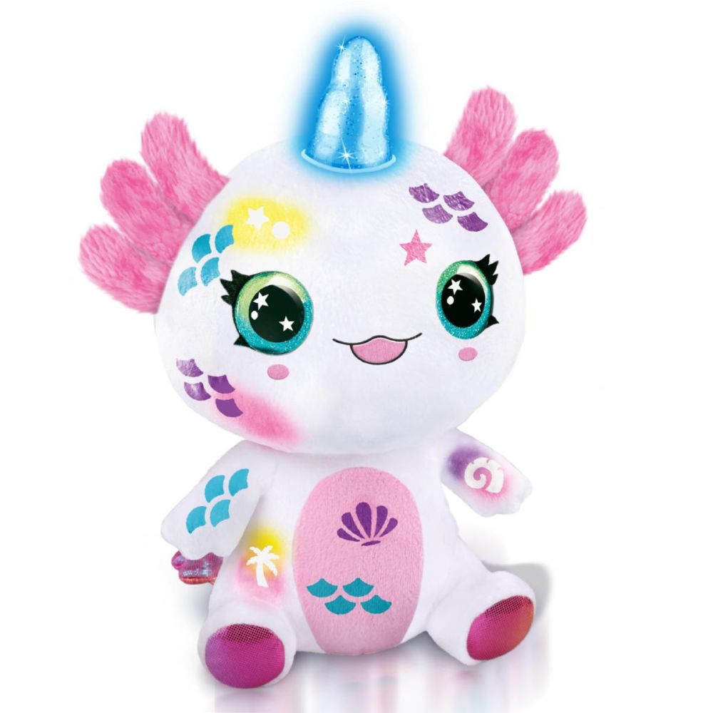 Jucarie de plus de colorat, Airbrush Plush, Light Up, Axoloti