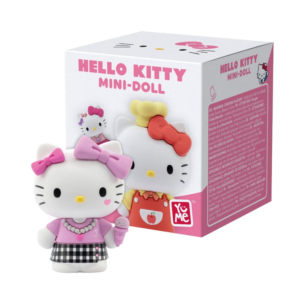 Mini figurina surpriza, Yume, Seria Cute outfits, Hello Kitty, 5 cm