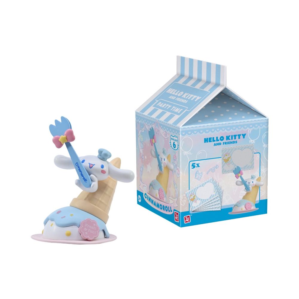 Mini figurina, Yume, Seria Party Time, Hello Kitty and Friends, 5 cm