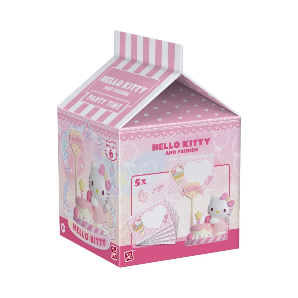 Mini figurina, Yume, Seria Party Time, Hello Kitty and Friends, 5 cm