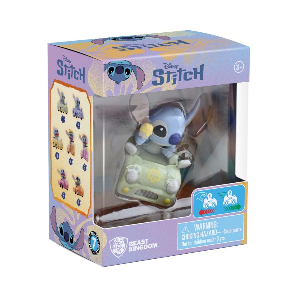 Figurina cu vehicul, Yume, Disney Stitch, Zoom Hero S2