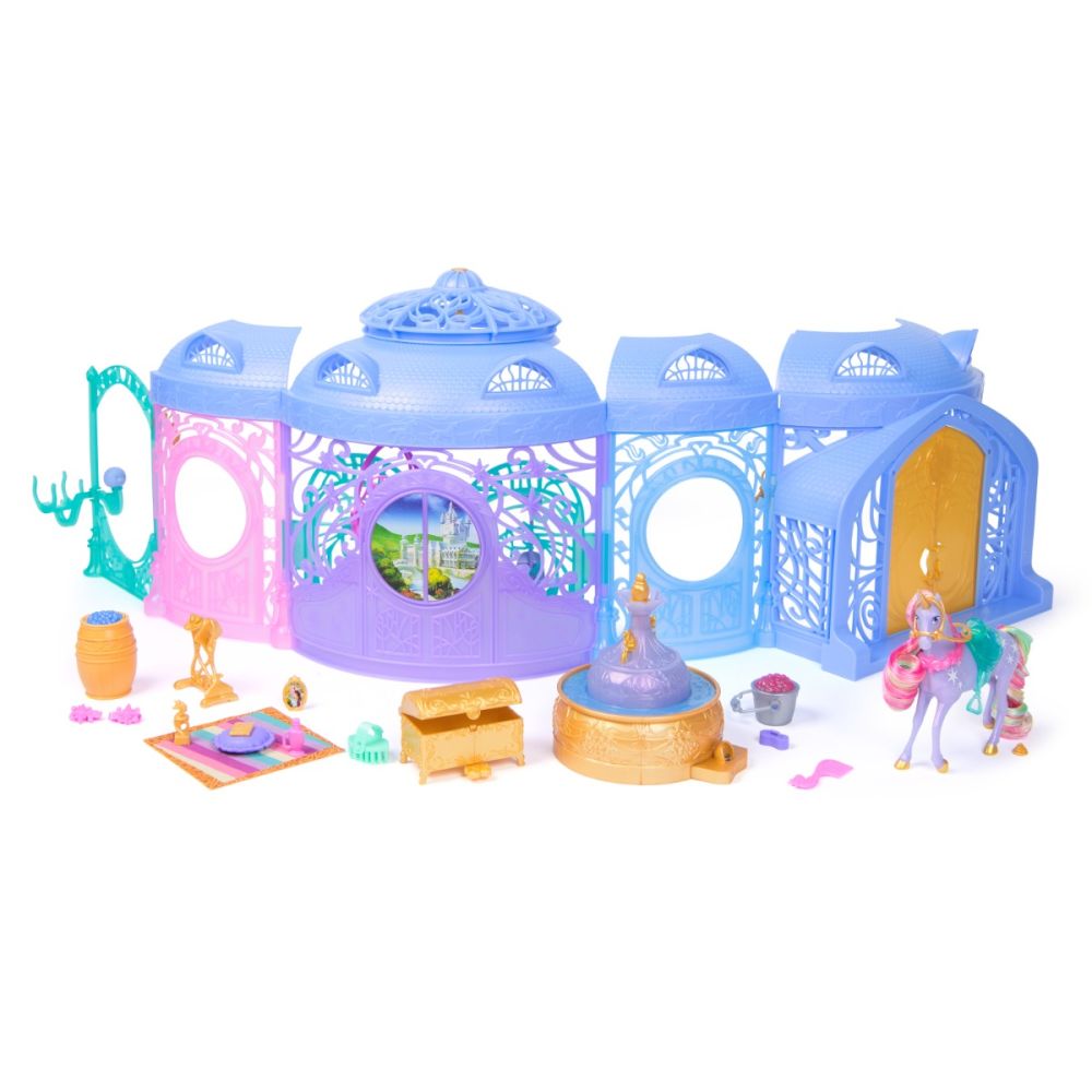 Set de joaca cu lumini si sunete, Unicorn Academy, Starglow Fountain & Stable