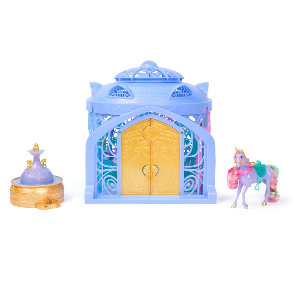 Set de joaca cu lumini si sunete, Unicorn Academy, Starglow Fountain & Stable