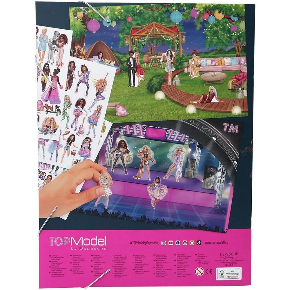 Carte cu autocolante Depesche, TopModel, Stickerworld