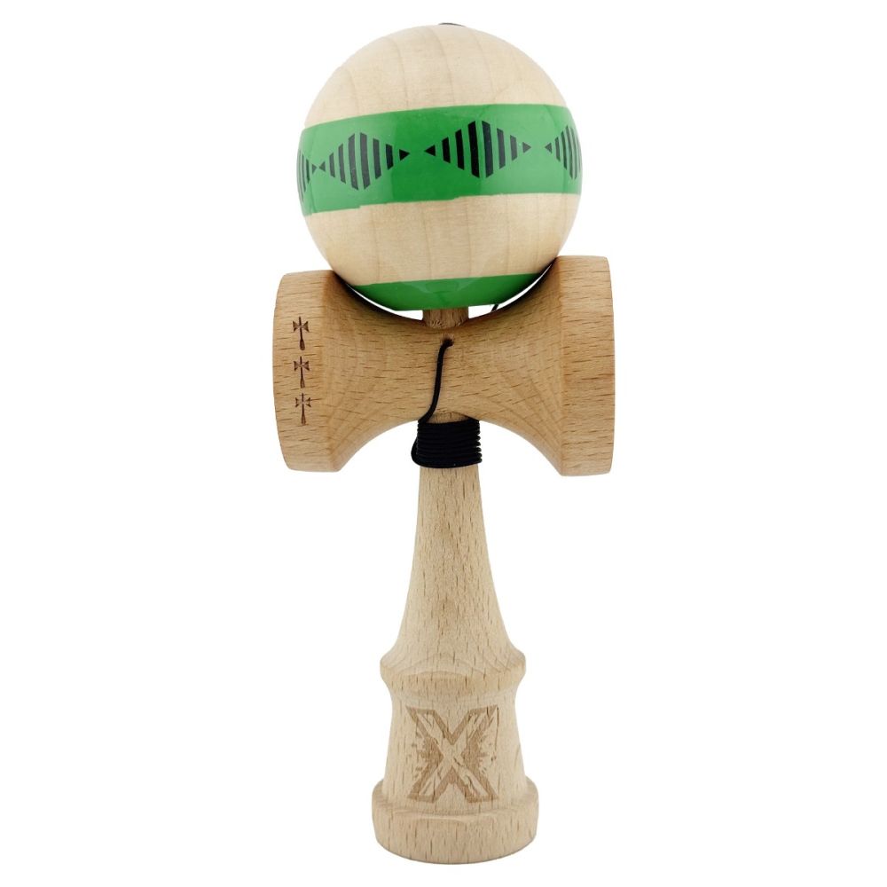 Jucarie de indemanare din lemn, Kendama X, Frequency Flippy, Super