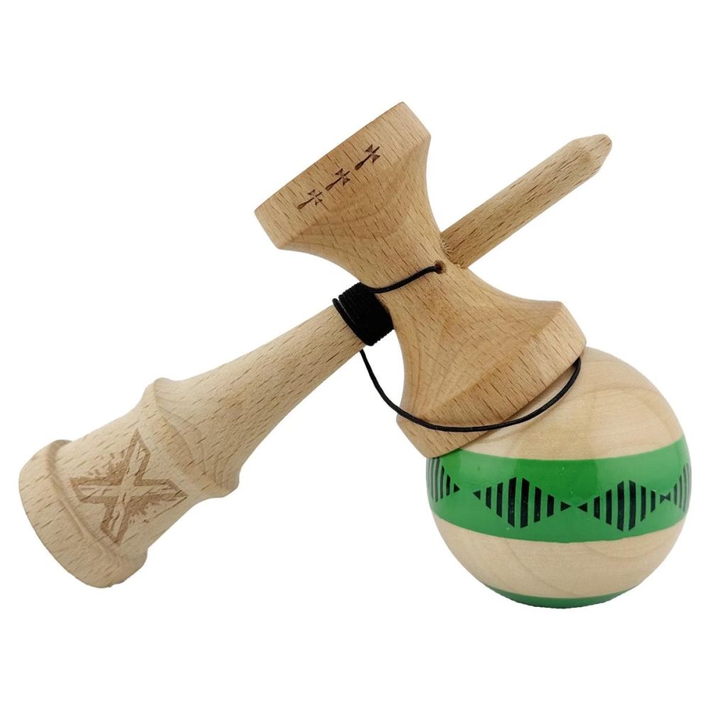 Jucarie de indemanare din lemn, Kendama X, Frequency Flippy, Super