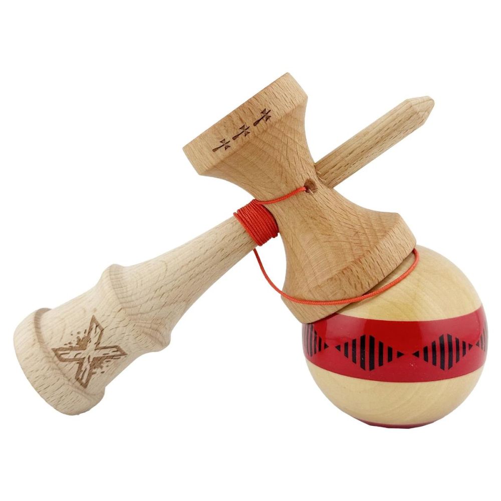 Jucarie de indemanare din lemn, Kendama X, Frequency Flippy, Super