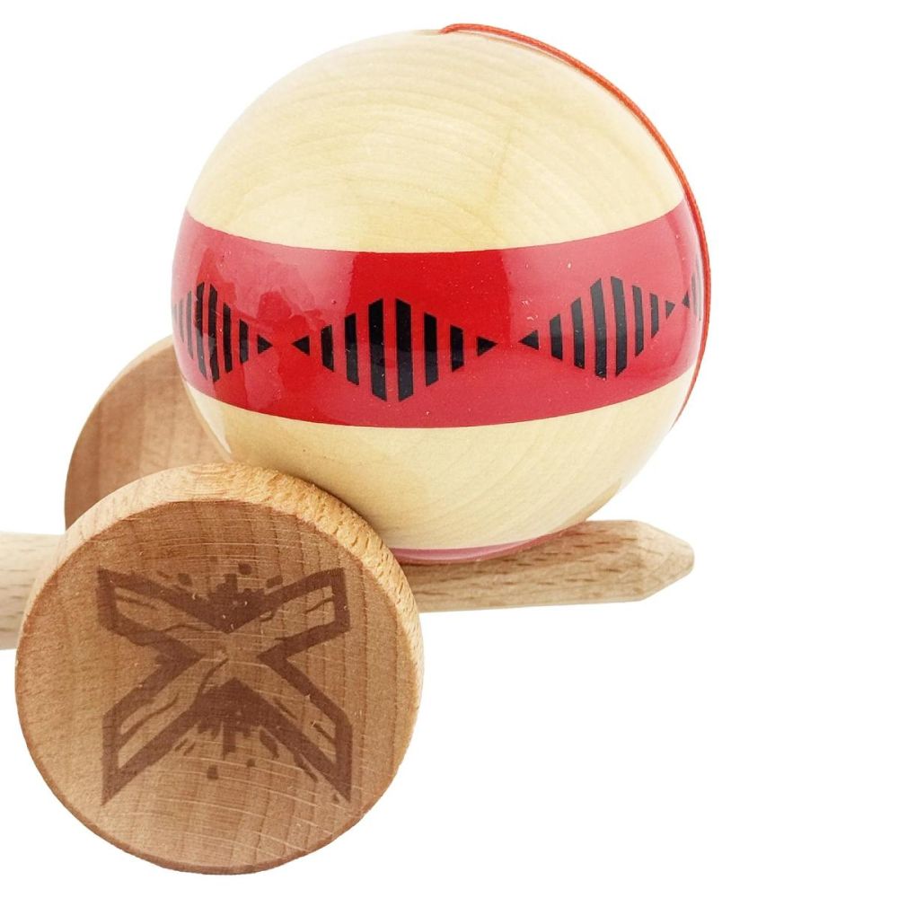 Jucarie de indemanare din lemn, Kendama X, Frequency Flippy, Super