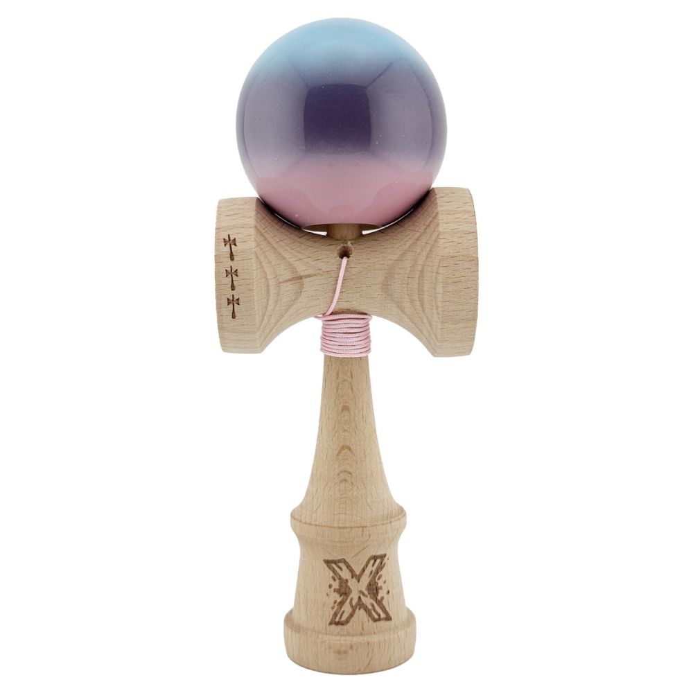 Jucarie de indemanare din lemn, Kendama X, Flippy Super Sticky