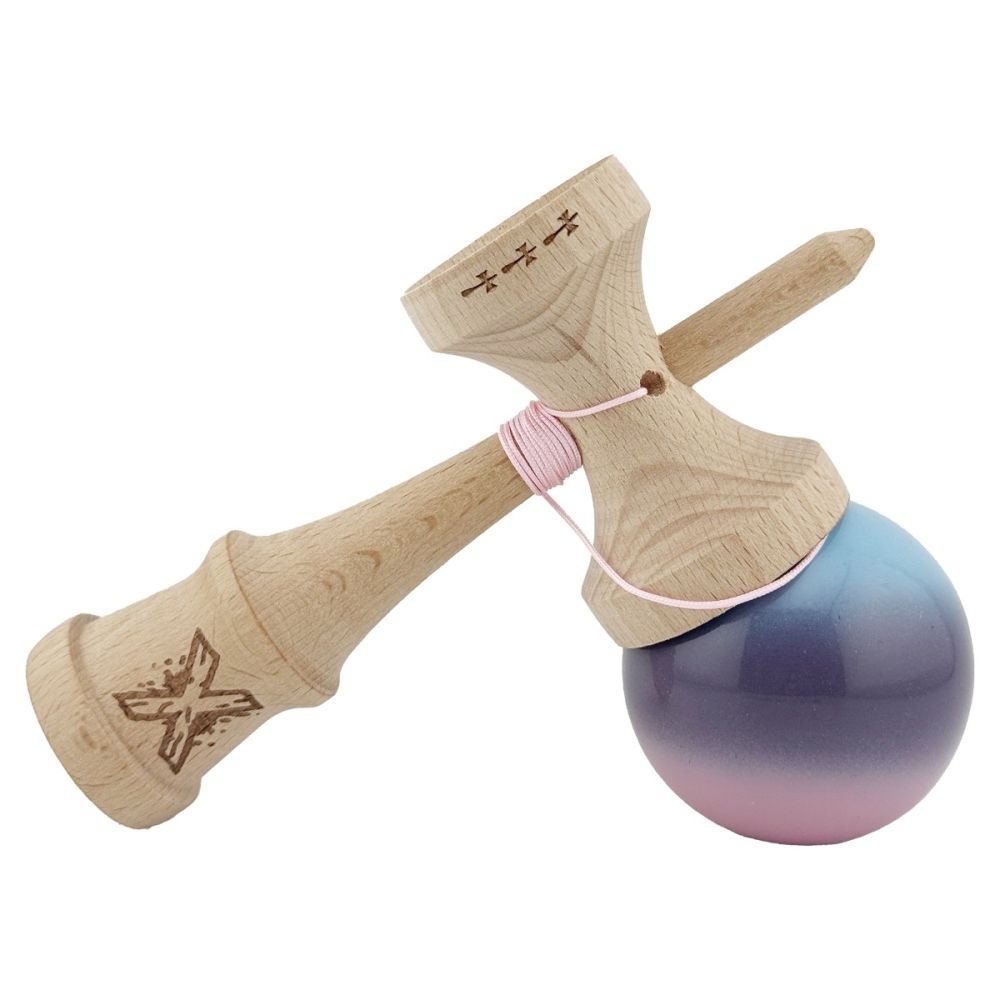 Jucarie de indemanare din lemn, Kendama X, Flippy Super Sticky