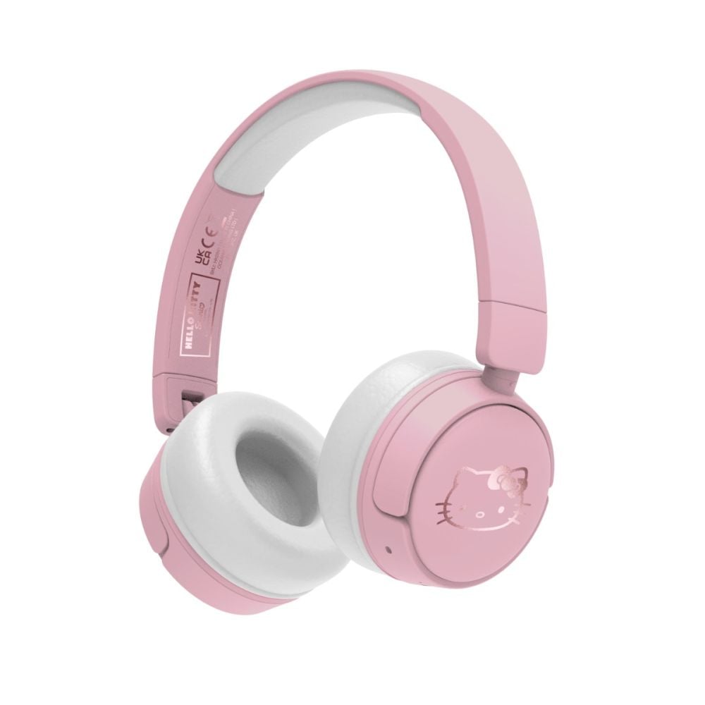 Casti wireless, OTL, On-ear, Hello Kitty Rose Gold