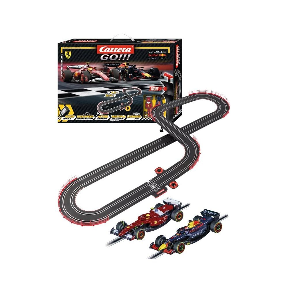 Set pista de curse cu 2 masinute, Carrera, Champions Racing | Noriel