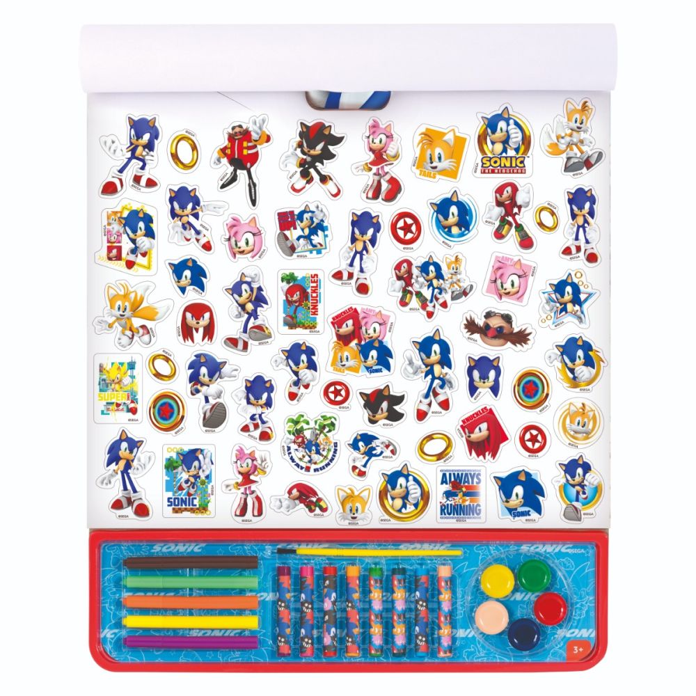 Set pentru desen, Sonic The Hedgehog, Giga Block 5 In 1