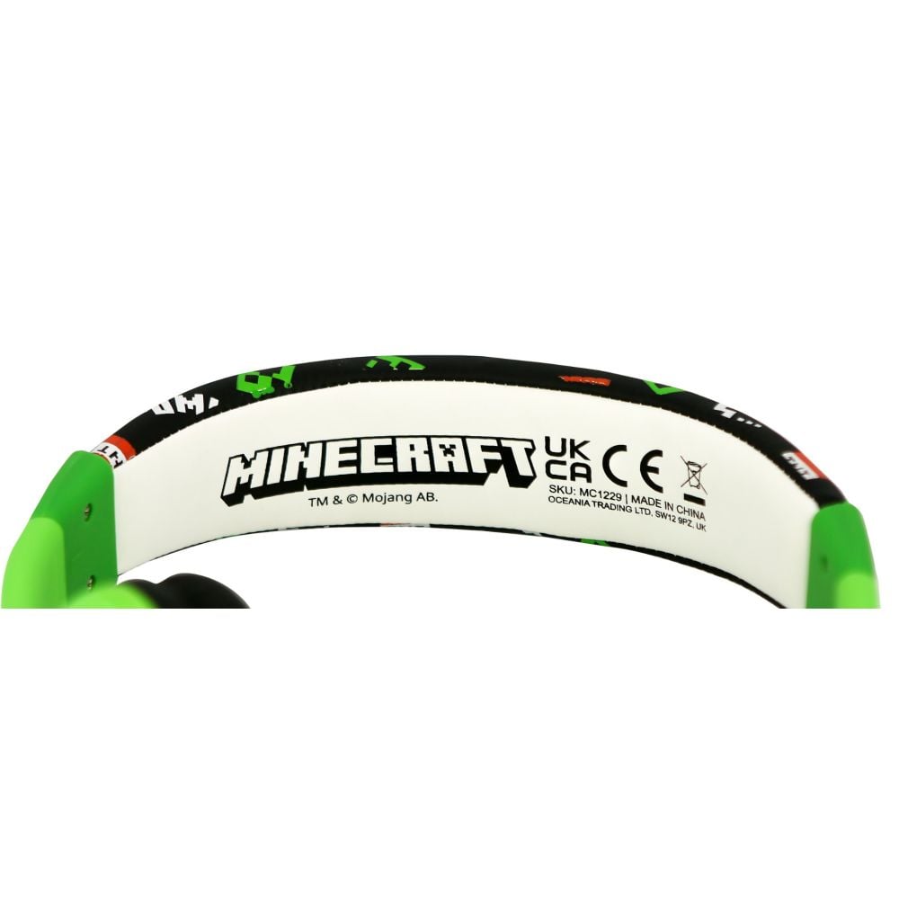 Casti audio cu fir, OTL, On-ear, Minecraft Creeper