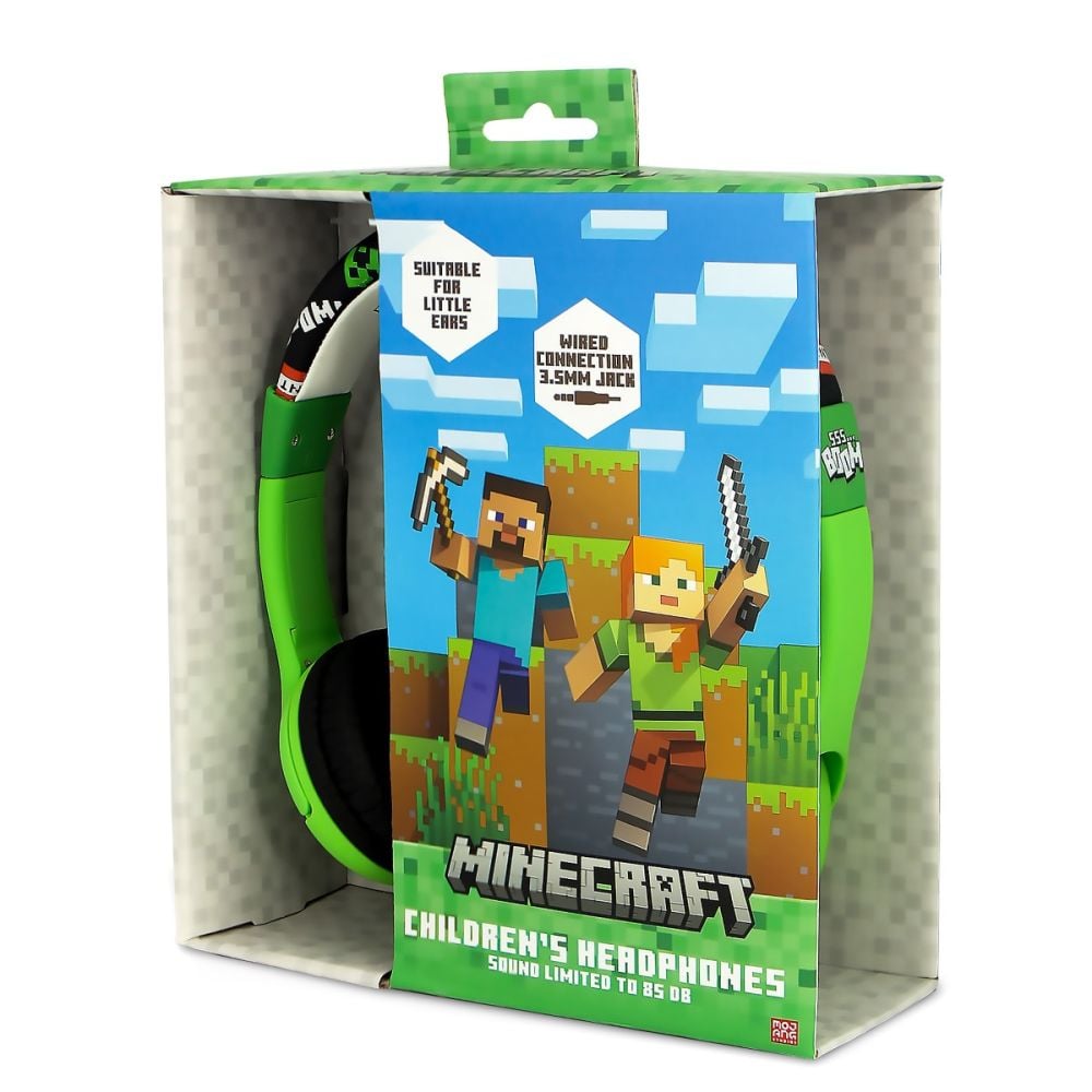 Casti audio cu fir, OTL, On-ear, Minecraft Creeper