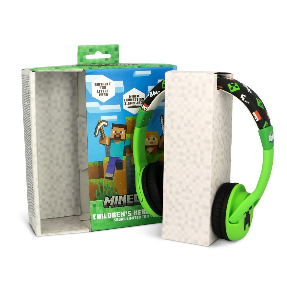 Casti audio cu fir, OTL, On-ear, Minecraft Creeper | Noriel