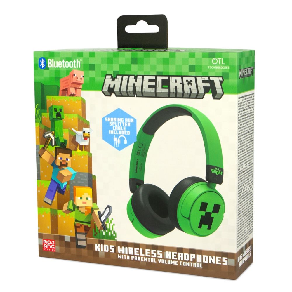 Casti wireless, OTL, On-ear, Minecraft Creeper