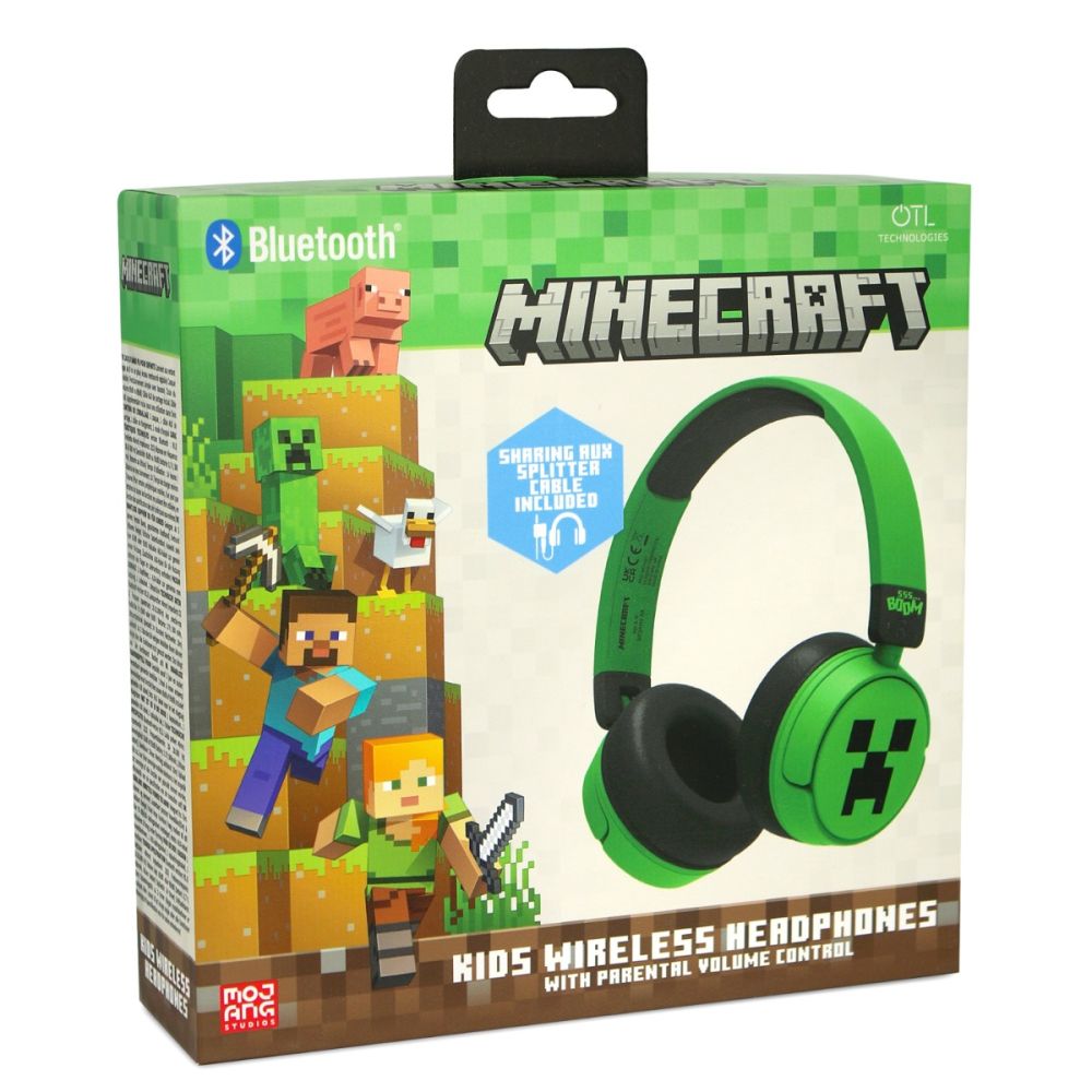 Casti wireless, OTL, On-ear, Minecraft Creeper