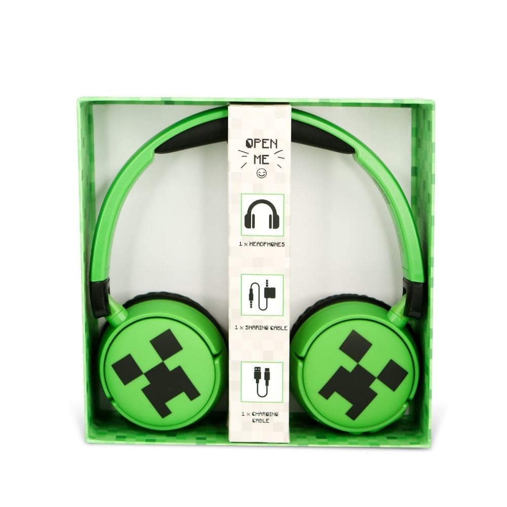 Casti wireless, OTL, On-ear, Minecraft Creeper