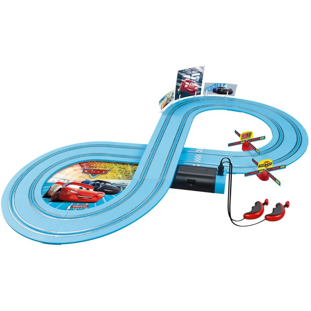 Set pista de curse cu 2 masinute, Carrera, Disney Cars