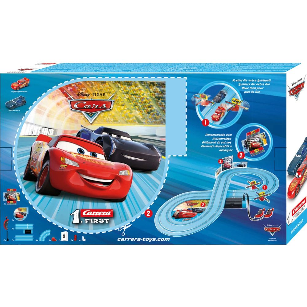 Set pista de curse cu 2 masinute, Carrera, Disney Cars