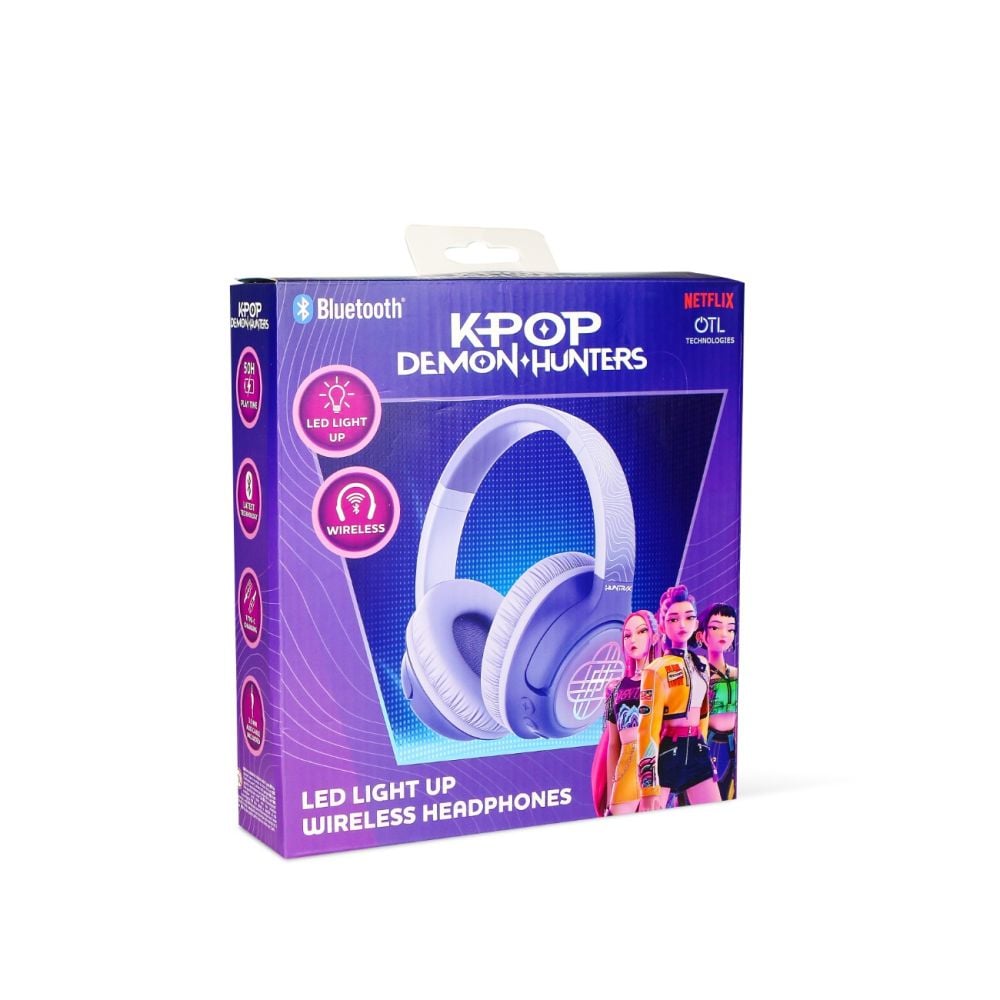 Casti wireless cu lumini LED, OTL, K-Pop Demon Hunters