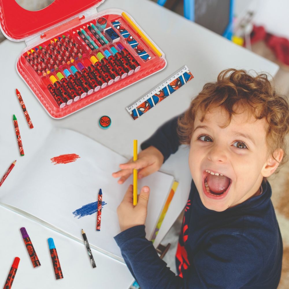 Set pentru desen in gentuta, Art Case, Marvel Spiderman