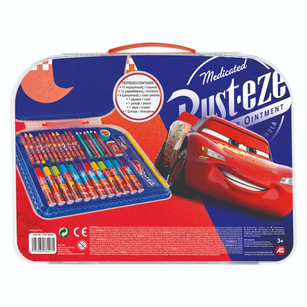 Set pentru desen in gentuta, Art Case, Cars