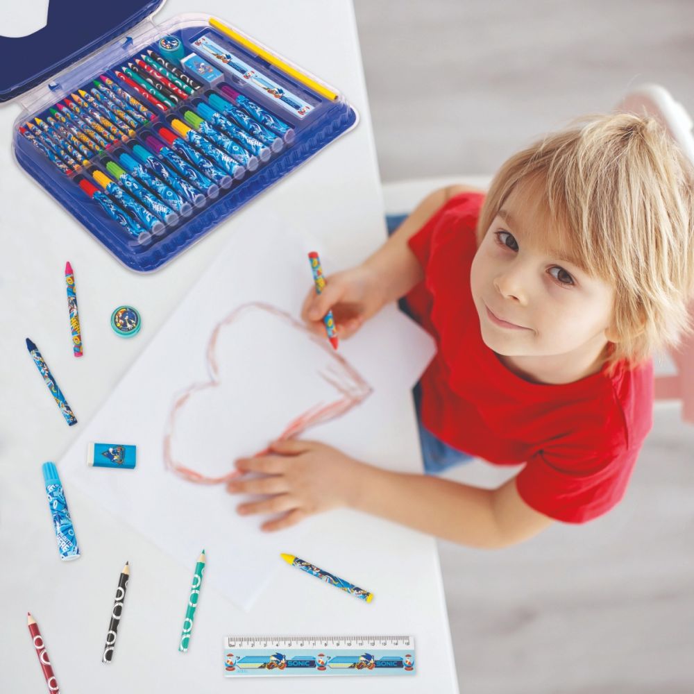 Set pentru desen in gentuta, Art Case, Sonic The Hedgehog
