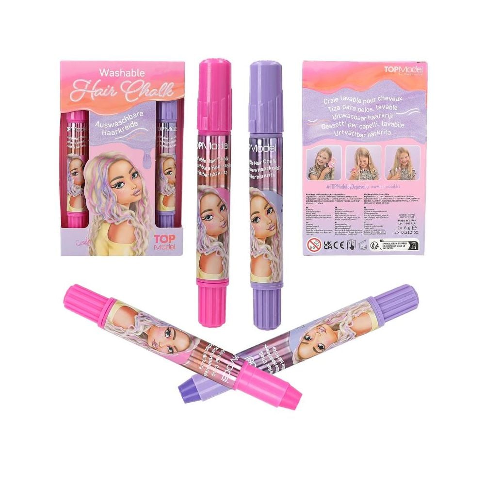 Set 2 stilouri cu creta pentru par, Depesche, TOPModel