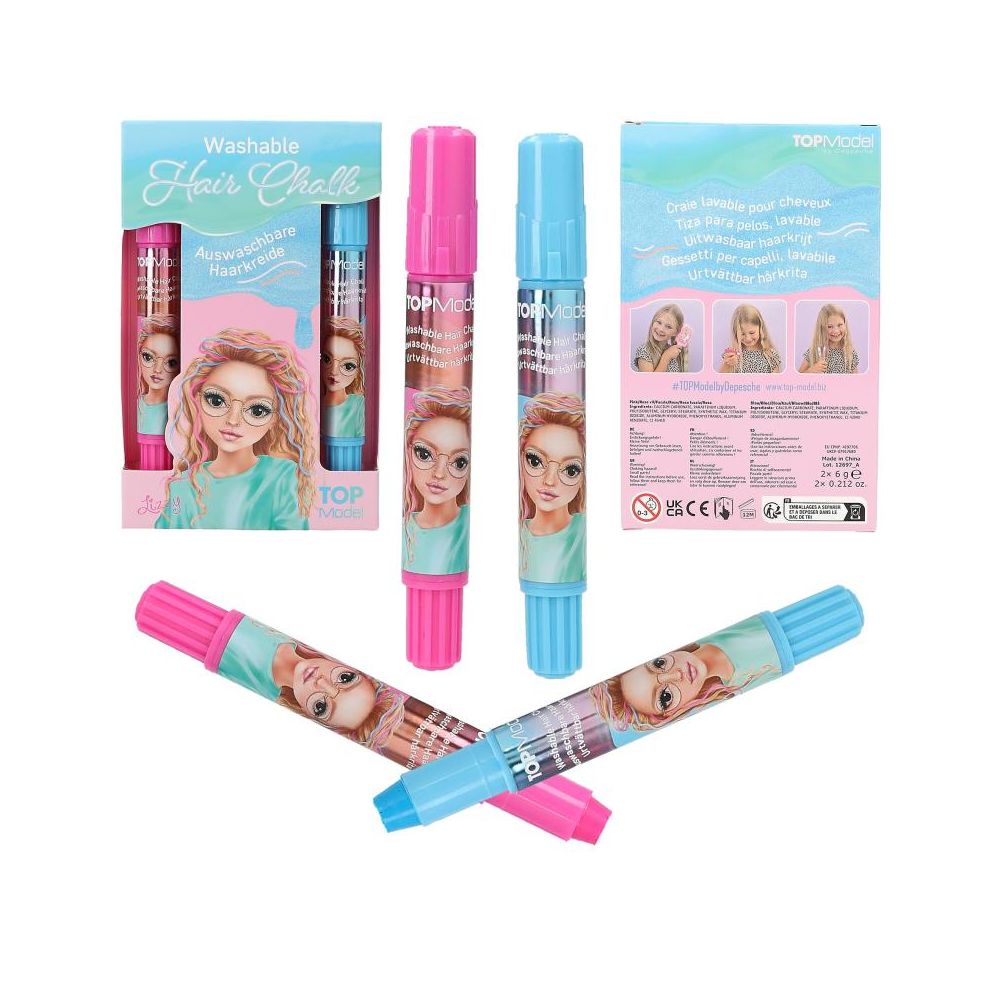 Set 2 stilouri cu creta pentru par, Depesche, TOPModel