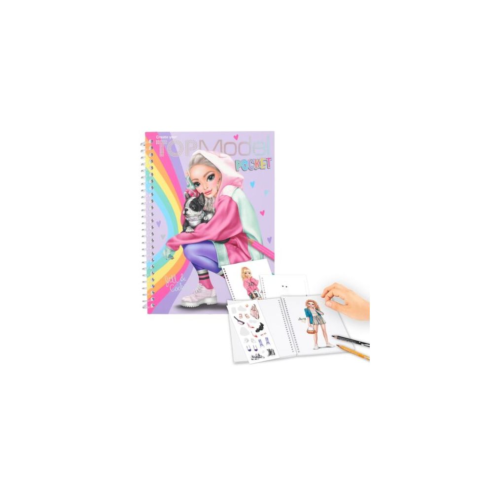 Carte de colorat si schite, Depesche, TopModel, Pocket
