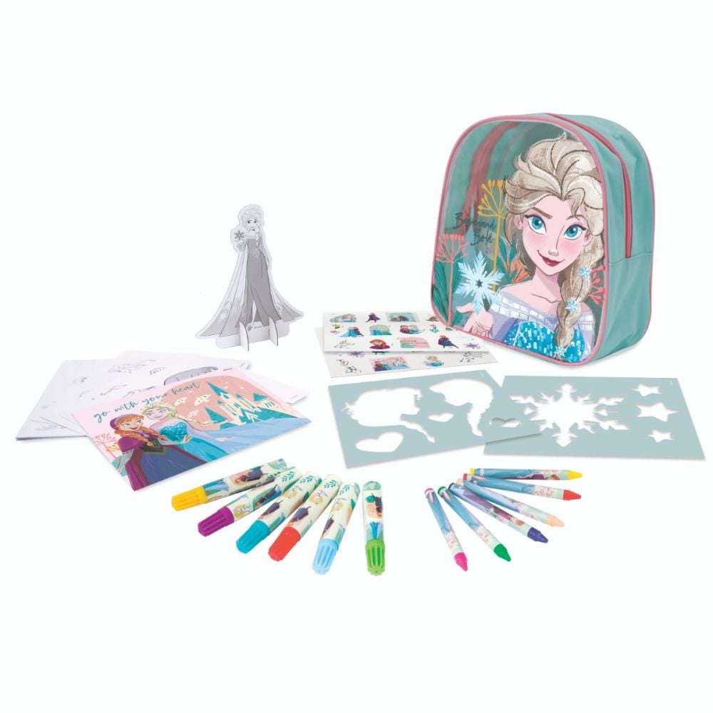 Set pentru desen in rucsac, Disney Frozen