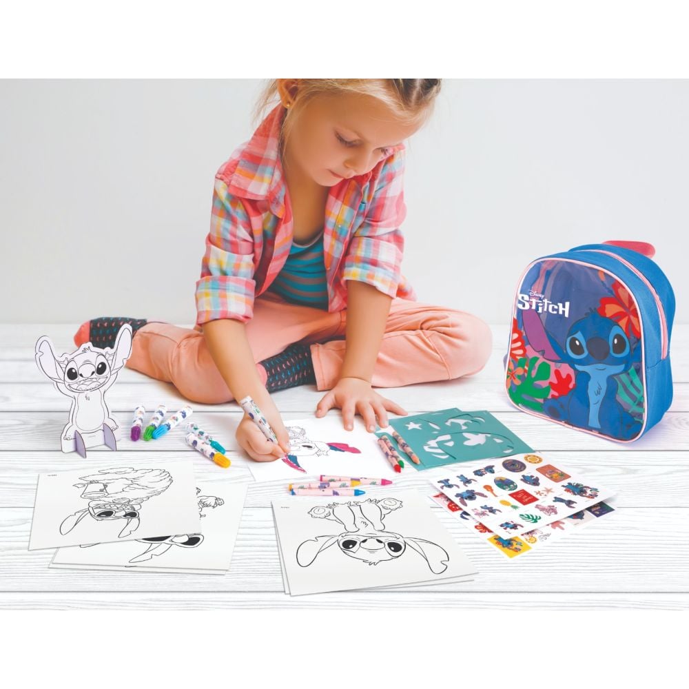 Set pentru desen in rucsac, Disney Stitch