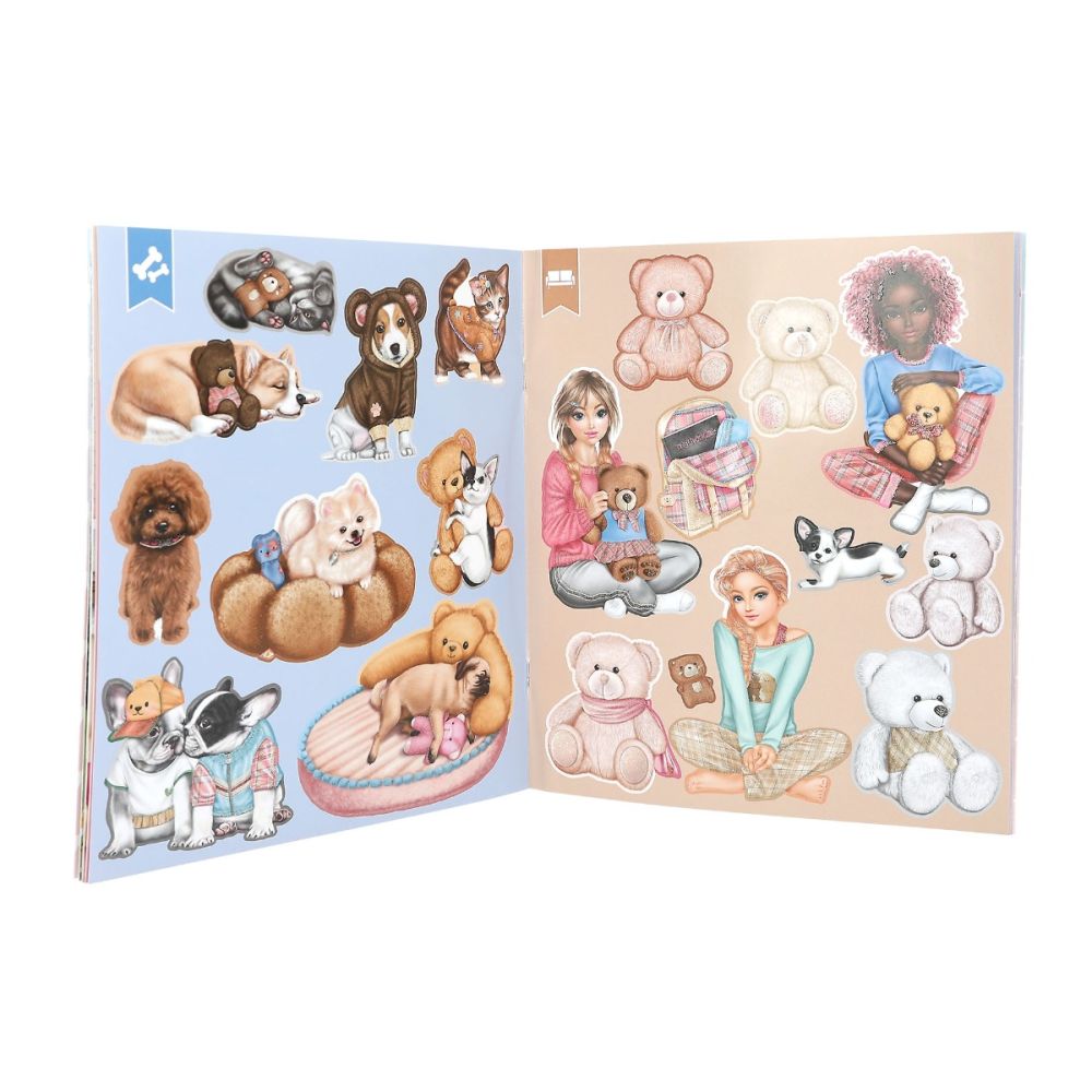 Carte cu stickere, Depesche, TOPModel, Team Teddy