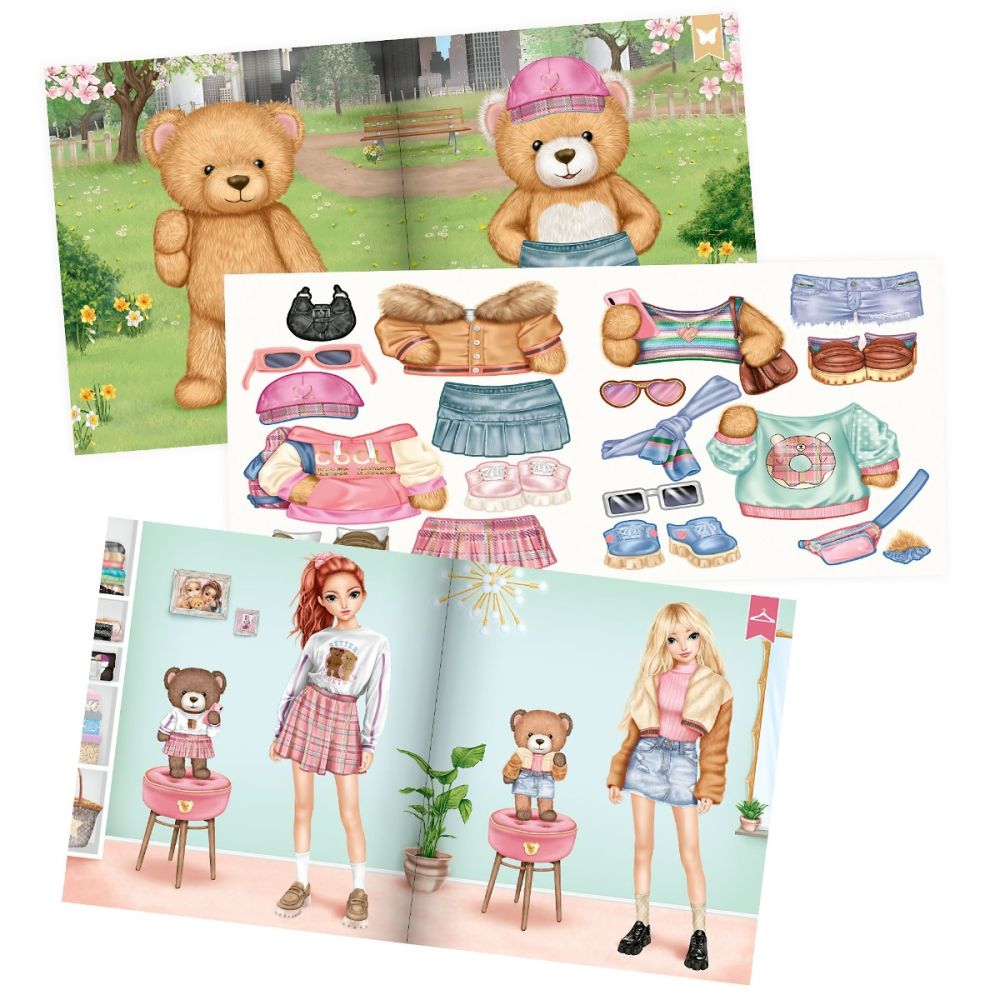 Carte cu stickere, Depesche, TOPModel, Team Teddy