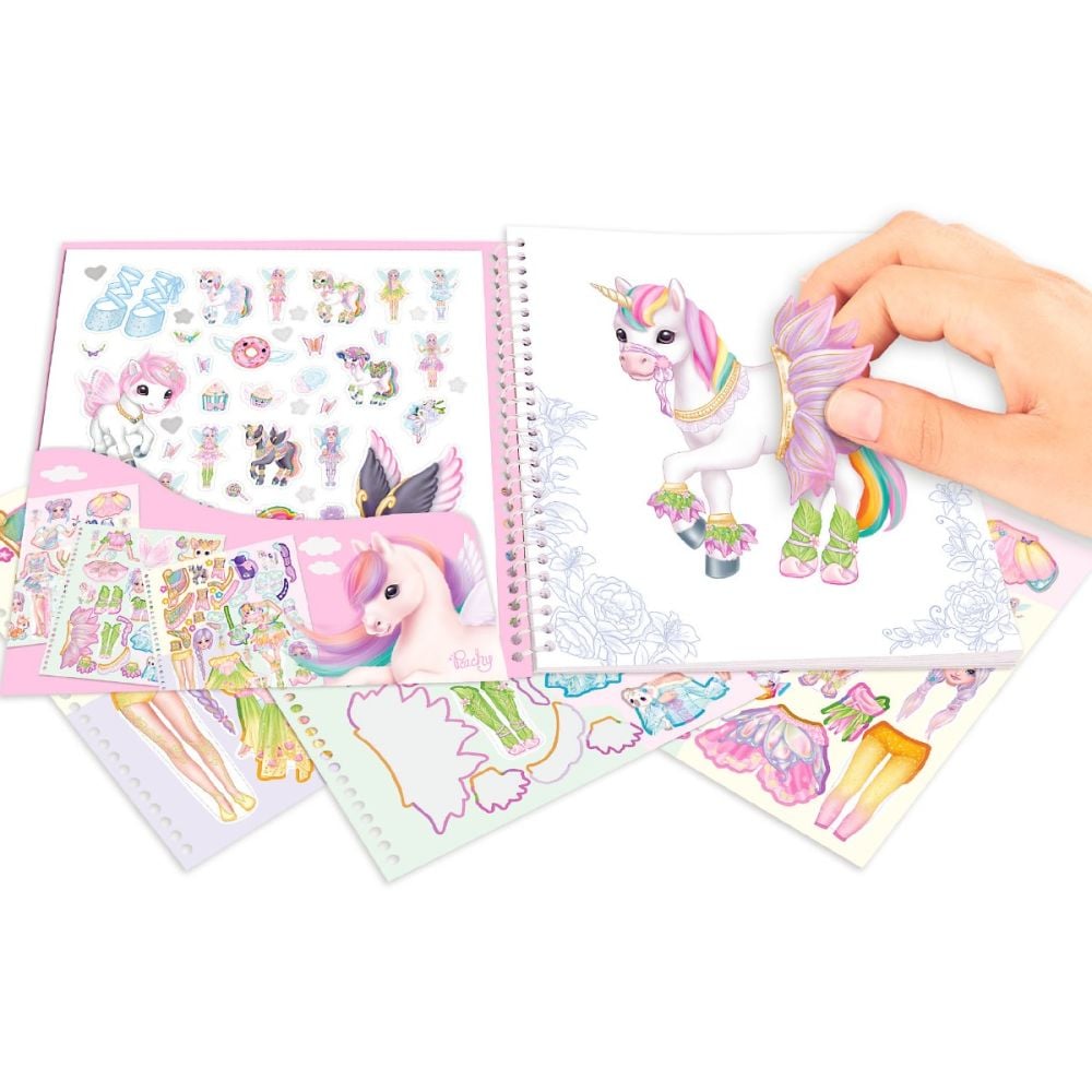 Carte cu stickere, Depesche, Ylvy Dress Me Up