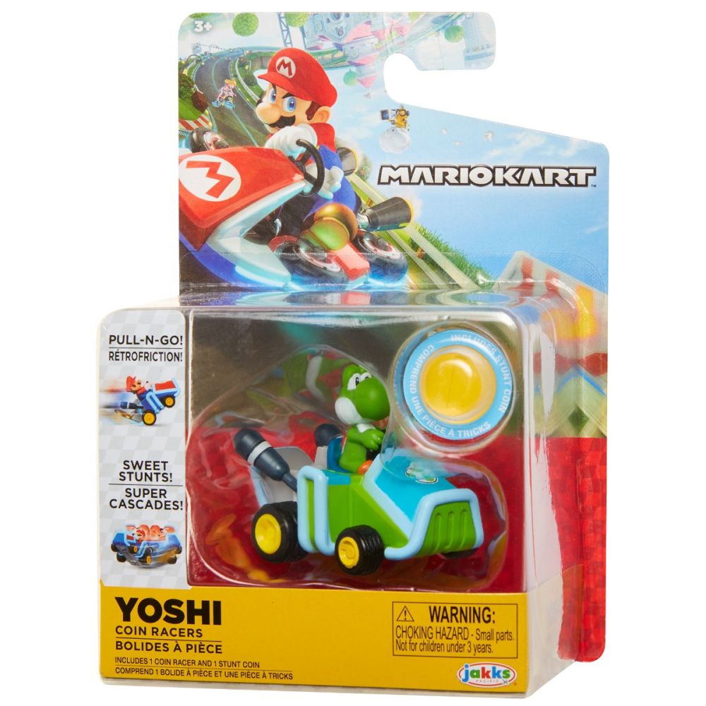Figurina cu masinuta, Mario Kart, Dinozaurul Yoshi